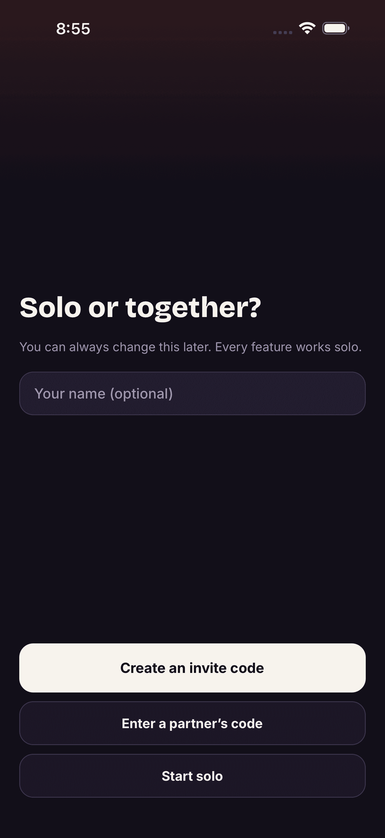 Pairing with a partner